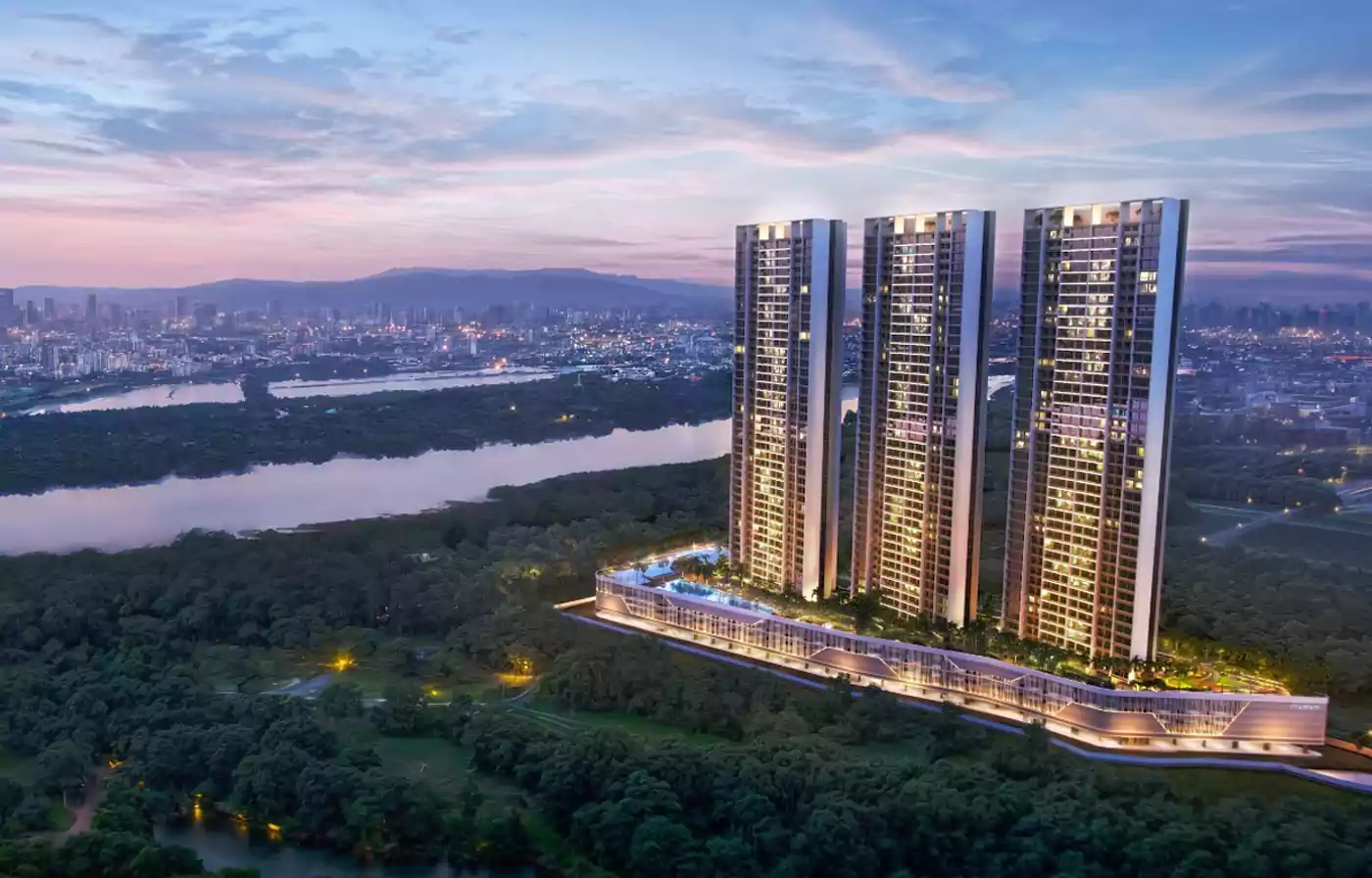 Delta New Palm Beach building elevation